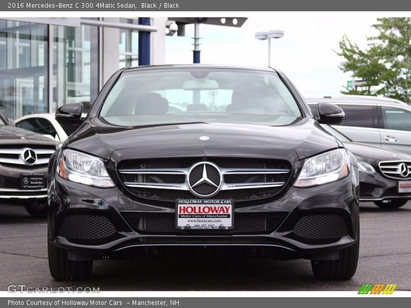 Black / Black 2016 Mercedes-Benz C 300 4Matic Sedan