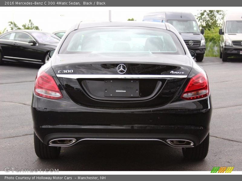 Black / Black 2016 Mercedes-Benz C 300 4Matic Sedan