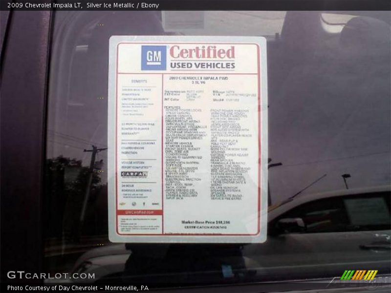 Silver Ice Metallic / Ebony 2009 Chevrolet Impala LT