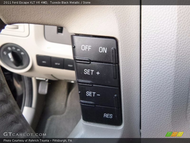 Tuxedo Black Metallic / Stone 2011 Ford Escape XLT V6 4WD