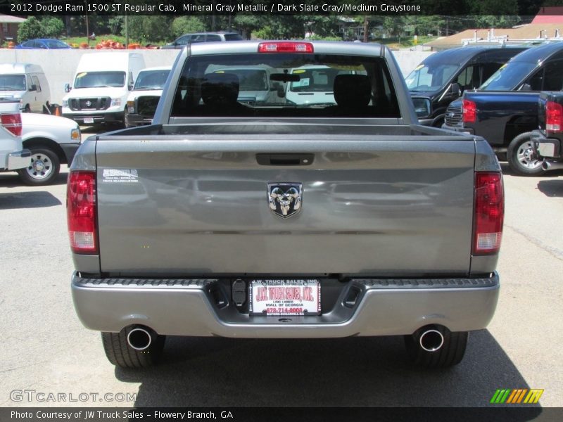 Mineral Gray Metallic / Dark Slate Gray/Medium Graystone 2012 Dodge Ram 1500 ST Regular Cab