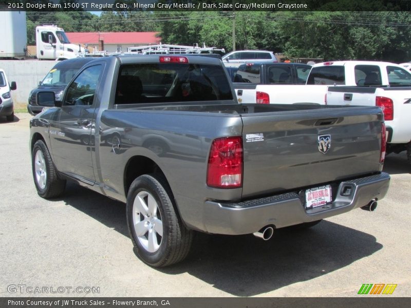 Mineral Gray Metallic / Dark Slate Gray/Medium Graystone 2012 Dodge Ram 1500 ST Regular Cab