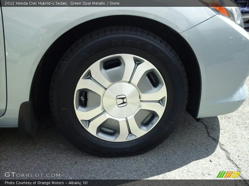 Green Opal Metallic / Stone 2012 Honda Civic Hybrid-L Sedan