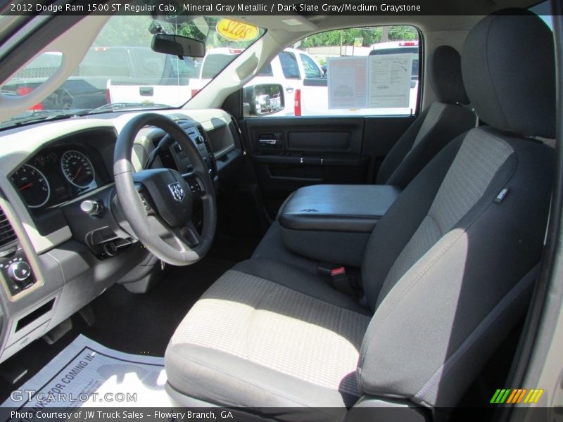 Mineral Gray Metallic / Dark Slate Gray/Medium Graystone 2012 Dodge Ram 1500 ST Regular Cab