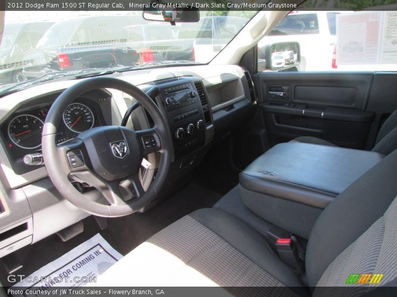 Mineral Gray Metallic / Dark Slate Gray/Medium Graystone 2012 Dodge Ram 1500 ST Regular Cab