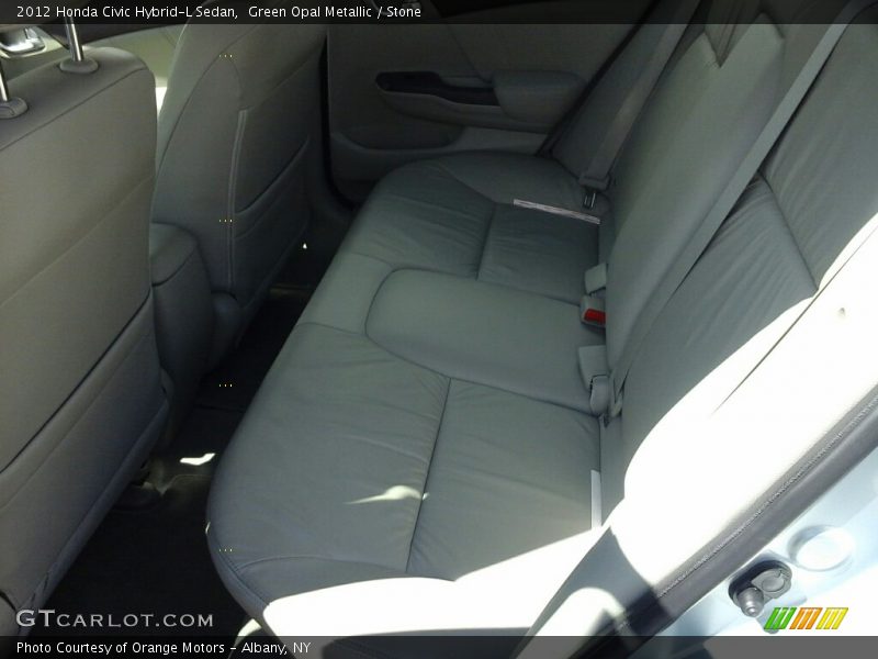 Green Opal Metallic / Stone 2012 Honda Civic Hybrid-L Sedan