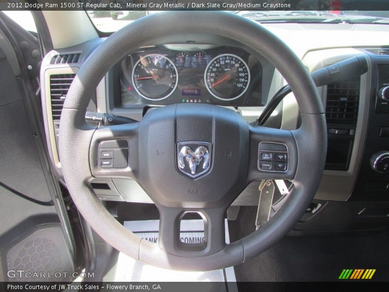 Mineral Gray Metallic / Dark Slate Gray/Medium Graystone 2012 Dodge Ram 1500 ST Regular Cab