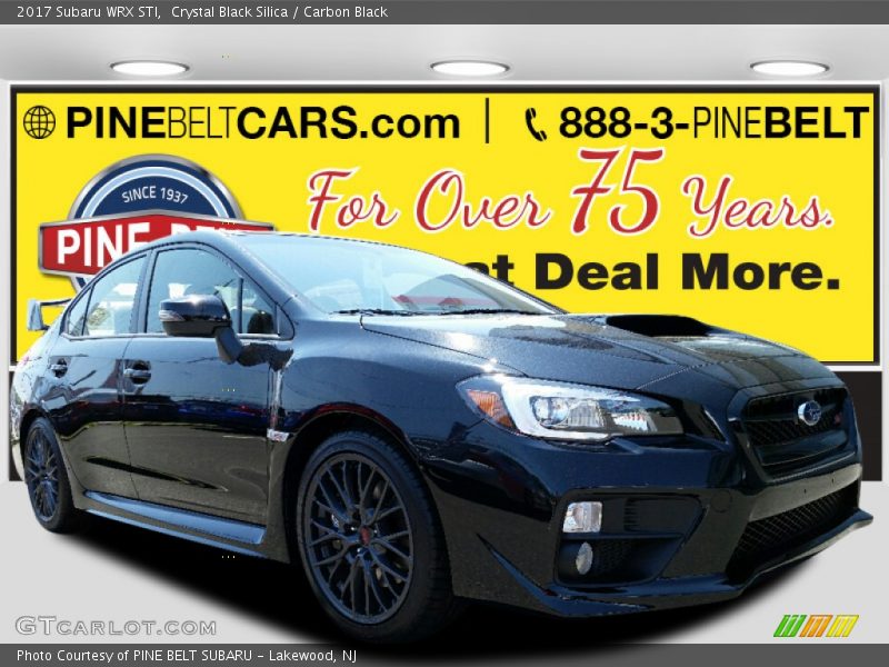 Crystal Black Silica / Carbon Black 2017 Subaru WRX STI