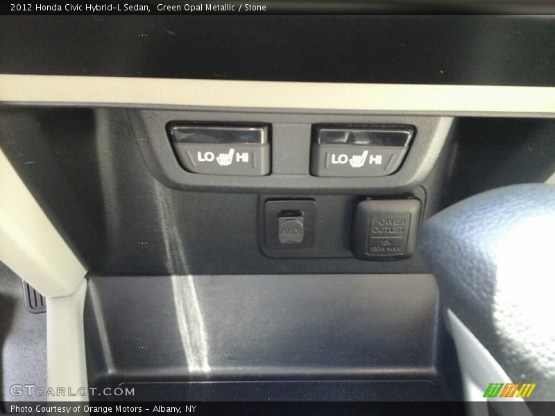 Green Opal Metallic / Stone 2012 Honda Civic Hybrid-L Sedan