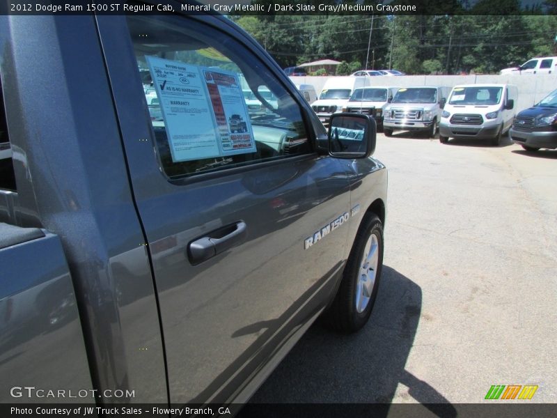 Mineral Gray Metallic / Dark Slate Gray/Medium Graystone 2012 Dodge Ram 1500 ST Regular Cab