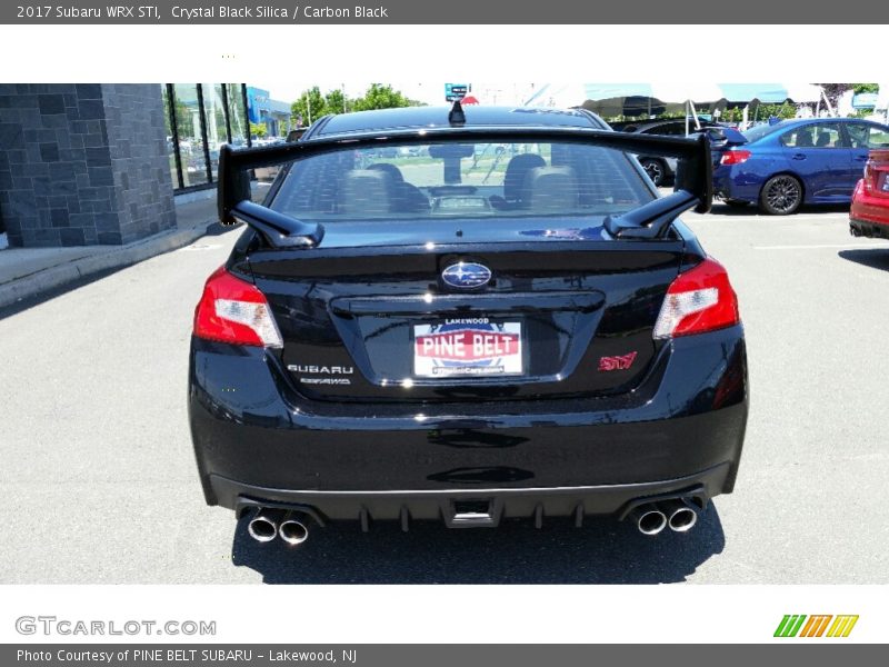 Crystal Black Silica / Carbon Black 2017 Subaru WRX STI