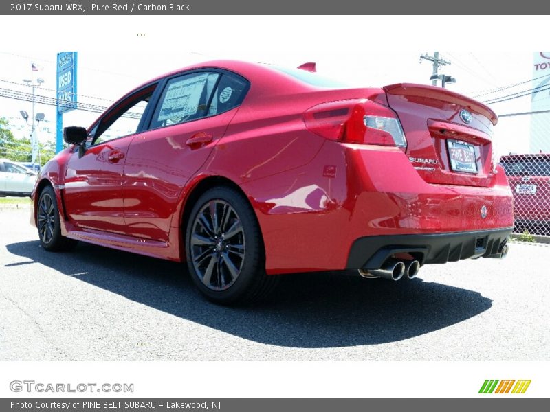 Pure Red / Carbon Black 2017 Subaru WRX