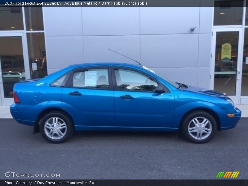 Aqua Blue Metallic / Dark Pebble/Light Pebble 2007 Ford Focus ZX4 SE Sedan