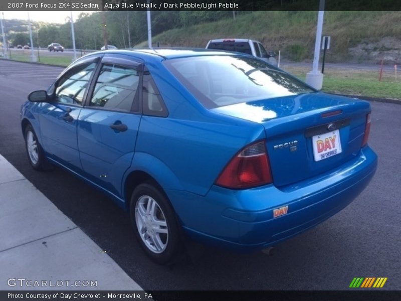 Aqua Blue Metallic / Dark Pebble/Light Pebble 2007 Ford Focus ZX4 SE Sedan