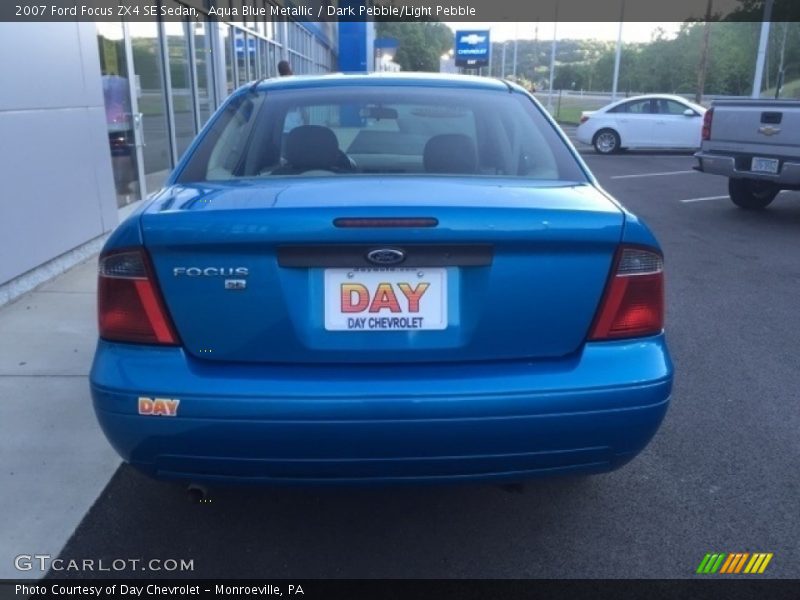 Aqua Blue Metallic / Dark Pebble/Light Pebble 2007 Ford Focus ZX4 SE Sedan