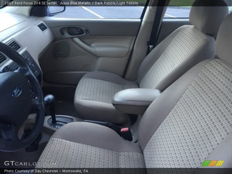 Aqua Blue Metallic / Dark Pebble/Light Pebble 2007 Ford Focus ZX4 SE Sedan