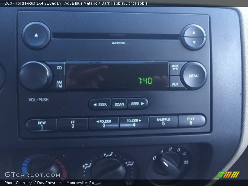 Aqua Blue Metallic / Dark Pebble/Light Pebble 2007 Ford Focus ZX4 SE Sedan