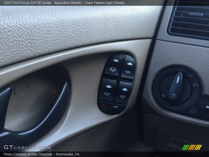 Aqua Blue Metallic / Dark Pebble/Light Pebble 2007 Ford Focus ZX4 SE Sedan