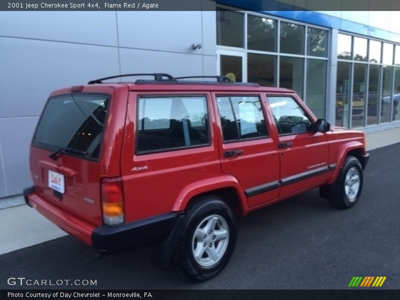 Flame Red / Agate 2001 Jeep Cherokee Sport 4x4