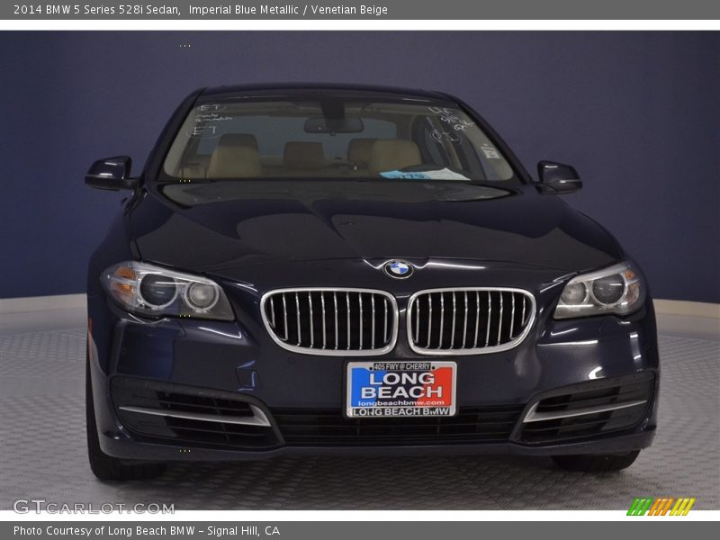 Imperial Blue Metallic / Venetian Beige 2014 BMW 5 Series 528i Sedan