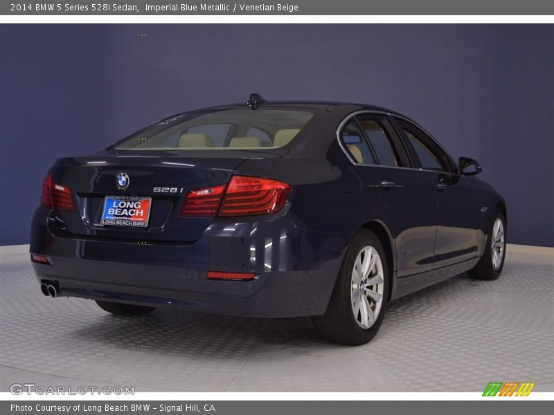 Imperial Blue Metallic / Venetian Beige 2014 BMW 5 Series 528i Sedan