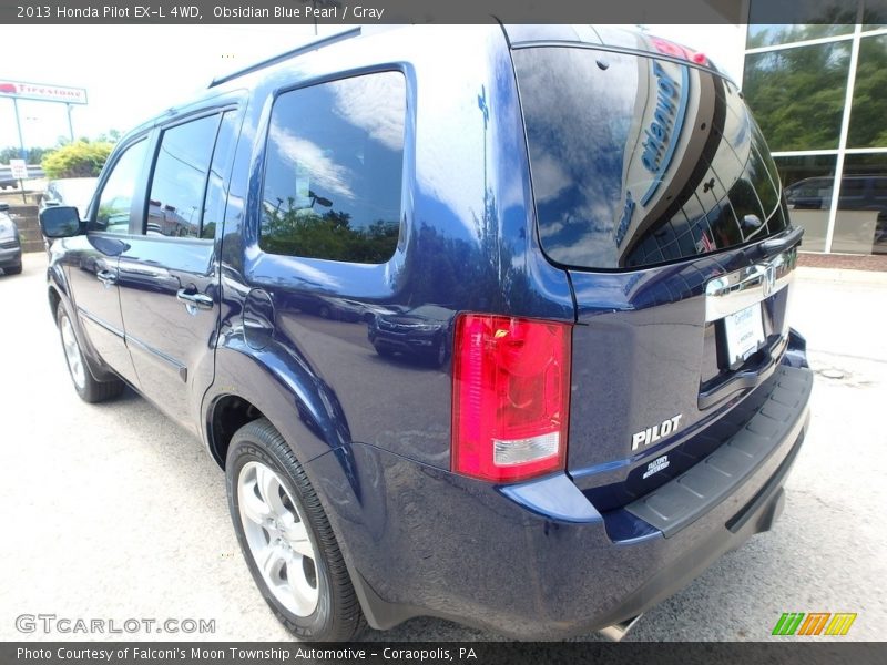 Obsidian Blue Pearl / Gray 2013 Honda Pilot EX-L 4WD