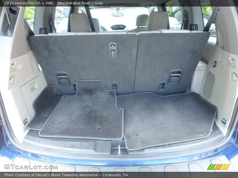 Obsidian Blue Pearl / Gray 2013 Honda Pilot EX-L 4WD