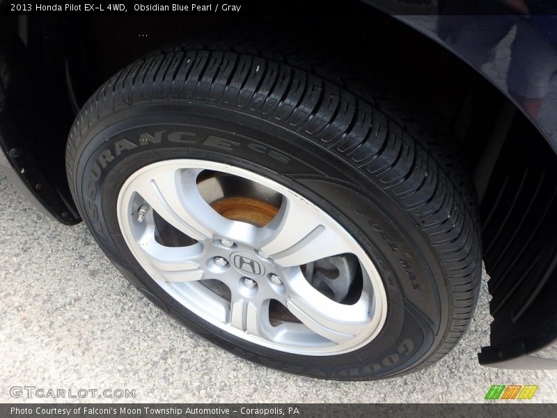 Obsidian Blue Pearl / Gray 2013 Honda Pilot EX-L 4WD