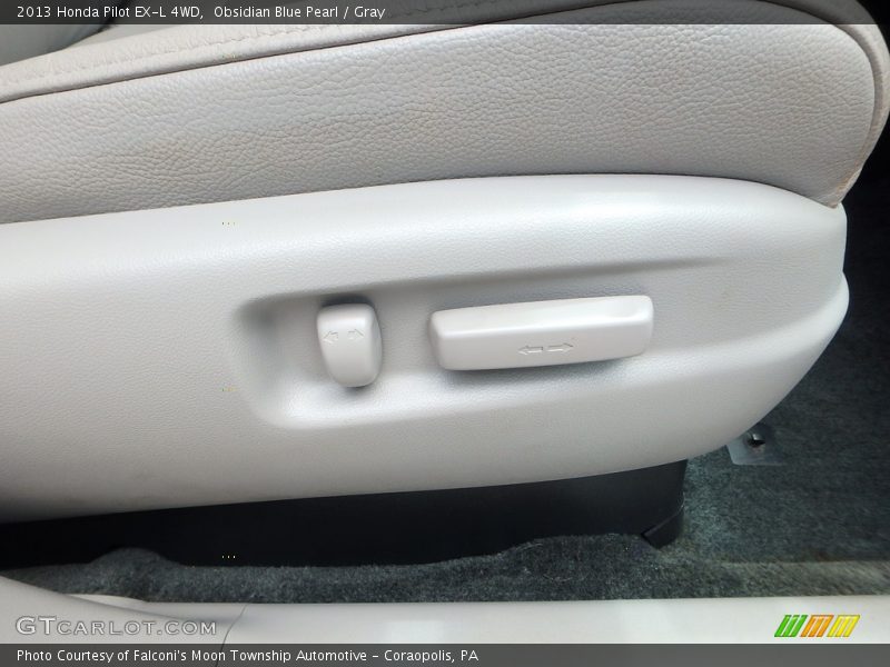 Obsidian Blue Pearl / Gray 2013 Honda Pilot EX-L 4WD