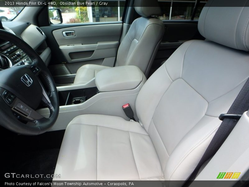 Obsidian Blue Pearl / Gray 2013 Honda Pilot EX-L 4WD