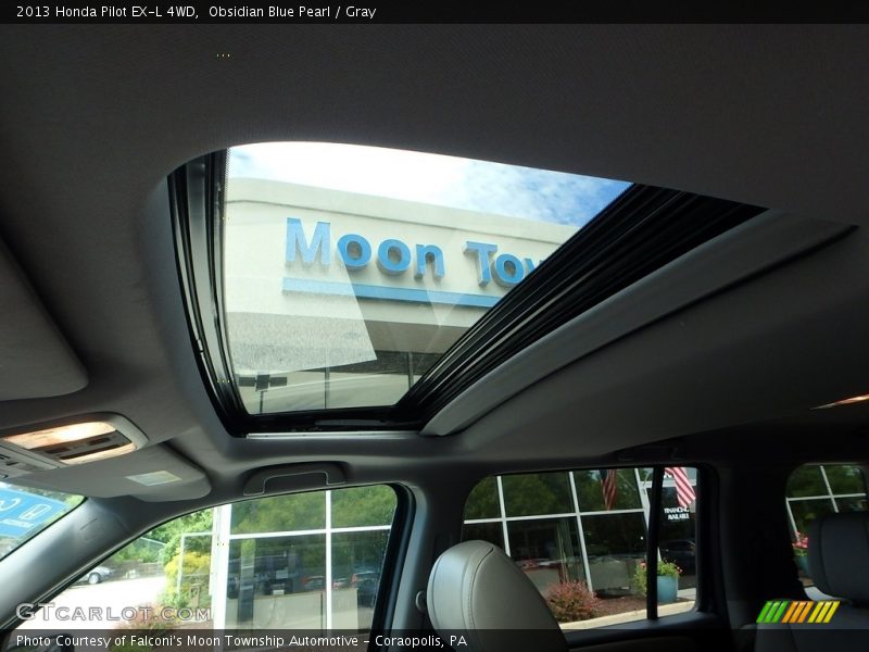 Obsidian Blue Pearl / Gray 2013 Honda Pilot EX-L 4WD