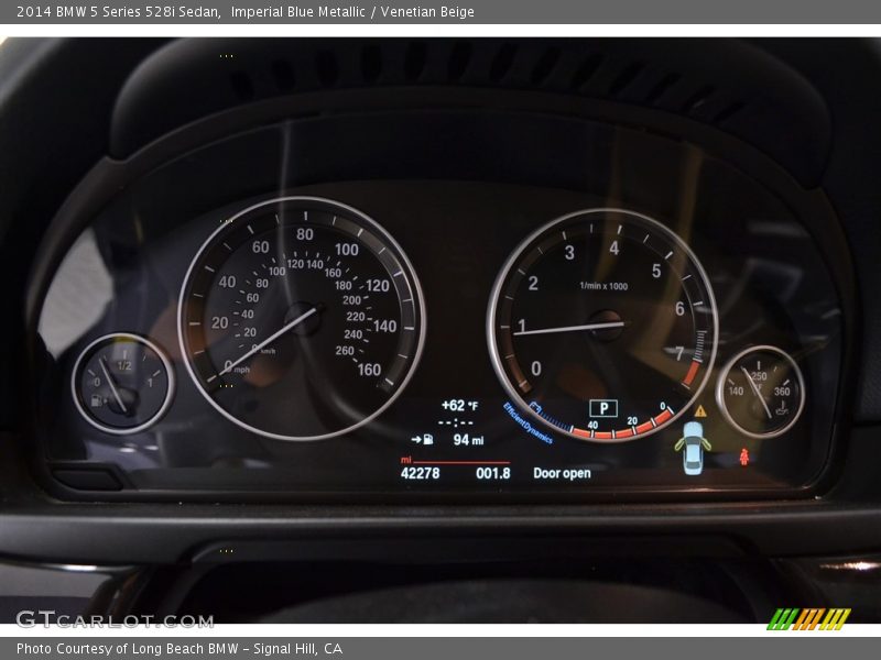 Imperial Blue Metallic / Venetian Beige 2014 BMW 5 Series 528i Sedan