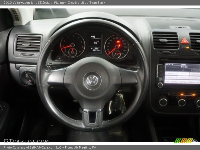 Platinum Grey Metallic / Titan Black 2010 Volkswagen Jetta SE Sedan