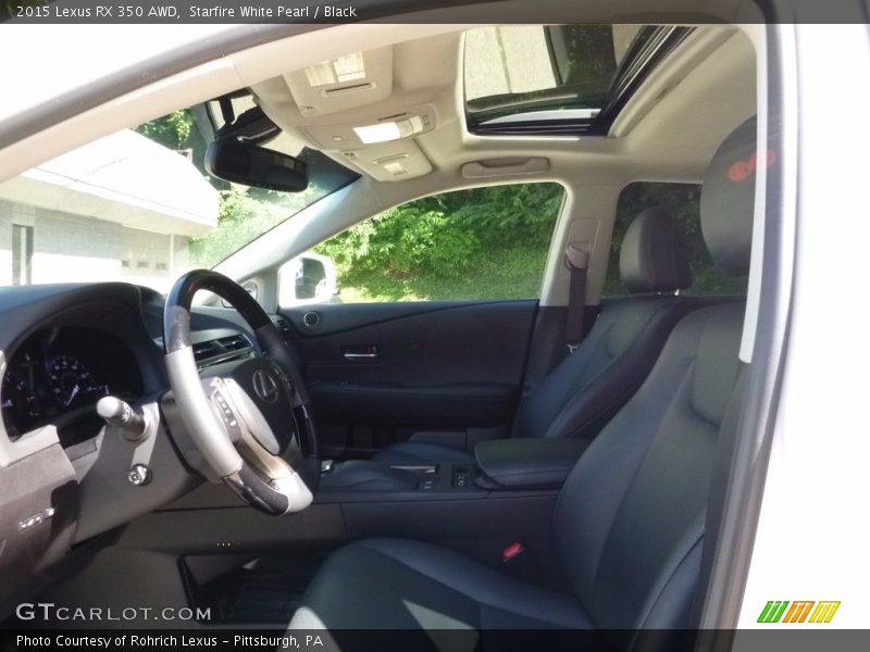Starfire White Pearl / Black 2015 Lexus RX 350 AWD