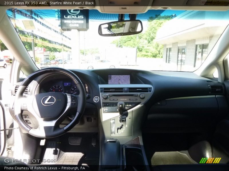 Starfire White Pearl / Black 2015 Lexus RX 350 AWD