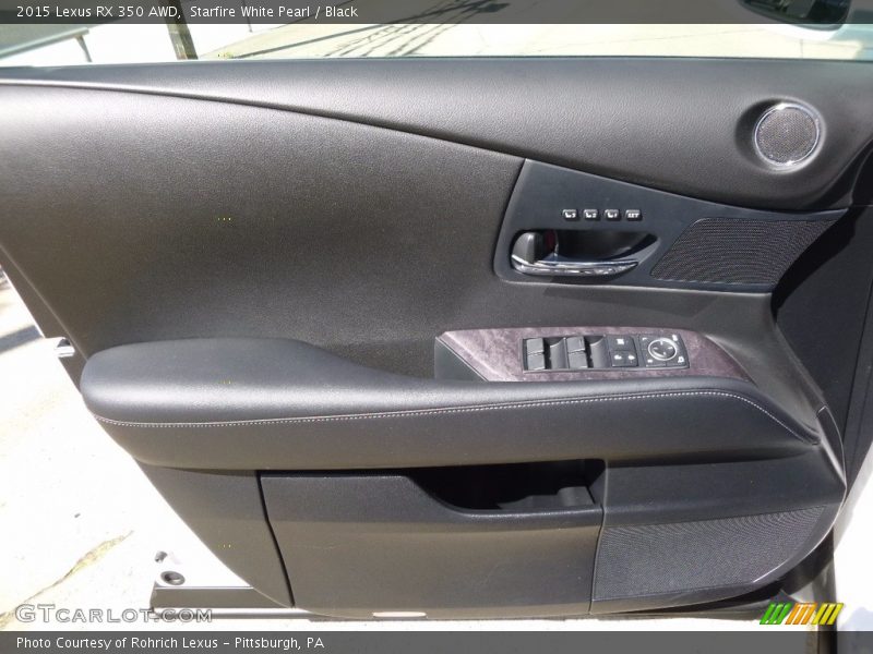 Starfire White Pearl / Black 2015 Lexus RX 350 AWD