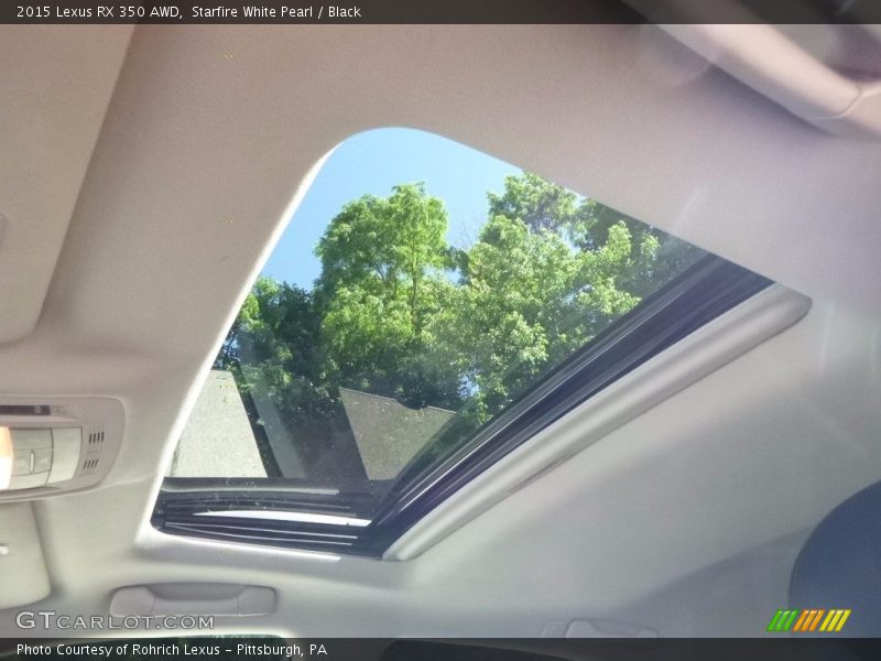 Starfire White Pearl / Black 2015 Lexus RX 350 AWD