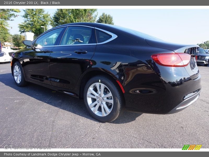 Black / Black 2016 Chrysler 200 LX