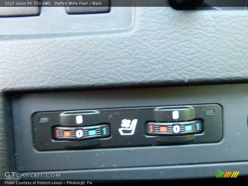 Starfire White Pearl / Black 2015 Lexus RX 350 AWD