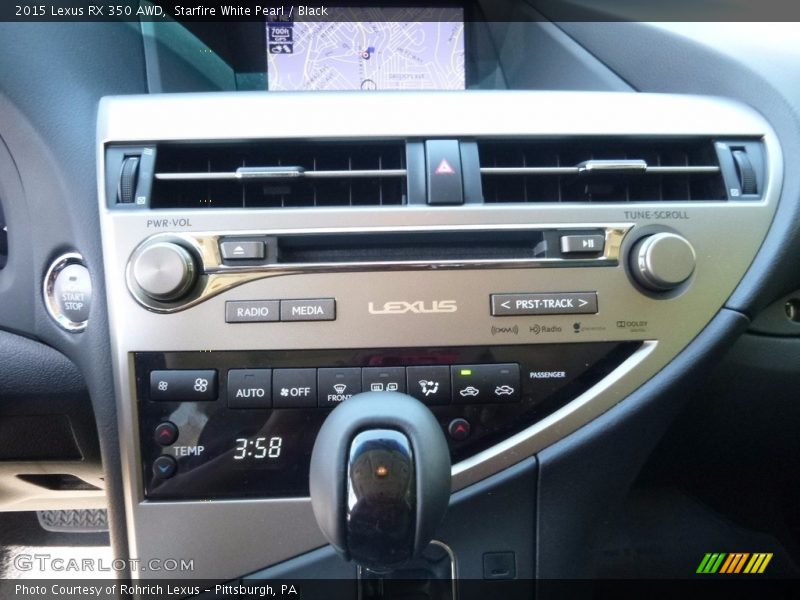 Starfire White Pearl / Black 2015 Lexus RX 350 AWD