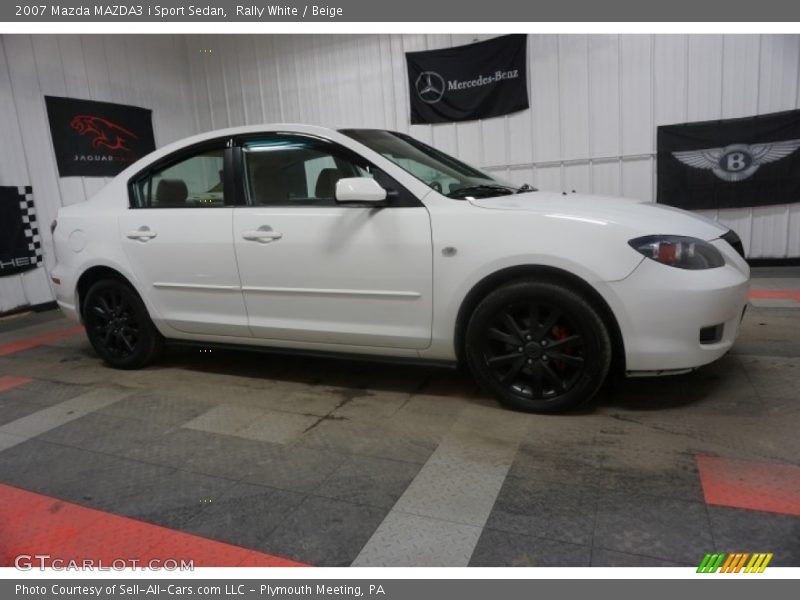 Rally White / Beige 2007 Mazda MAZDA3 i Sport Sedan