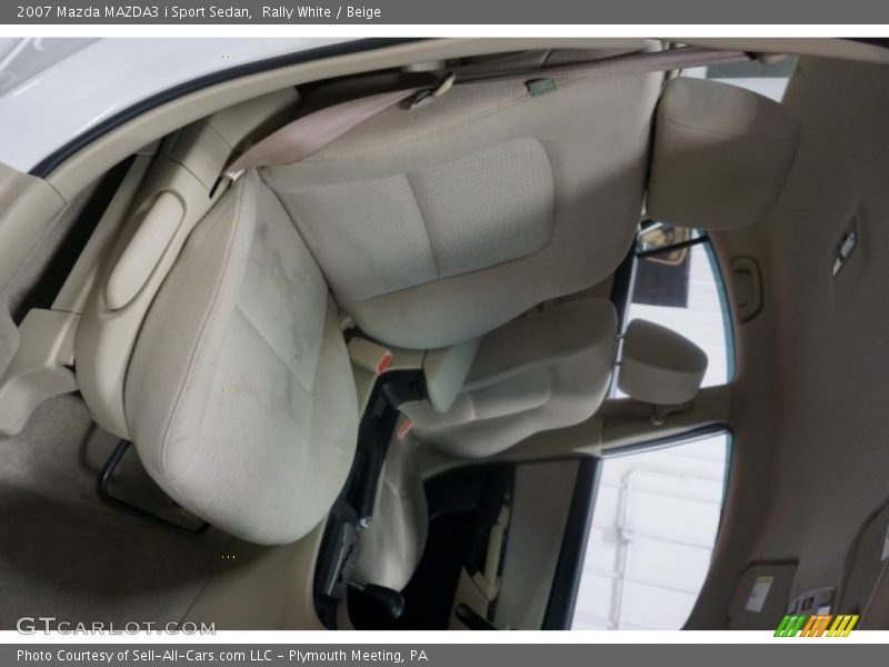 Rally White / Beige 2007 Mazda MAZDA3 i Sport Sedan