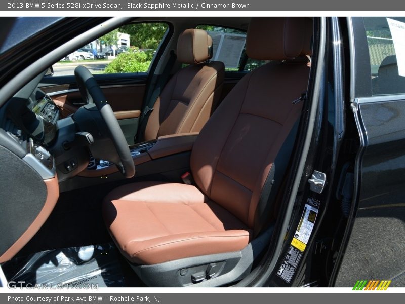 Black Sapphire Metallic / Cinnamon Brown 2013 BMW 5 Series 528i xDrive Sedan