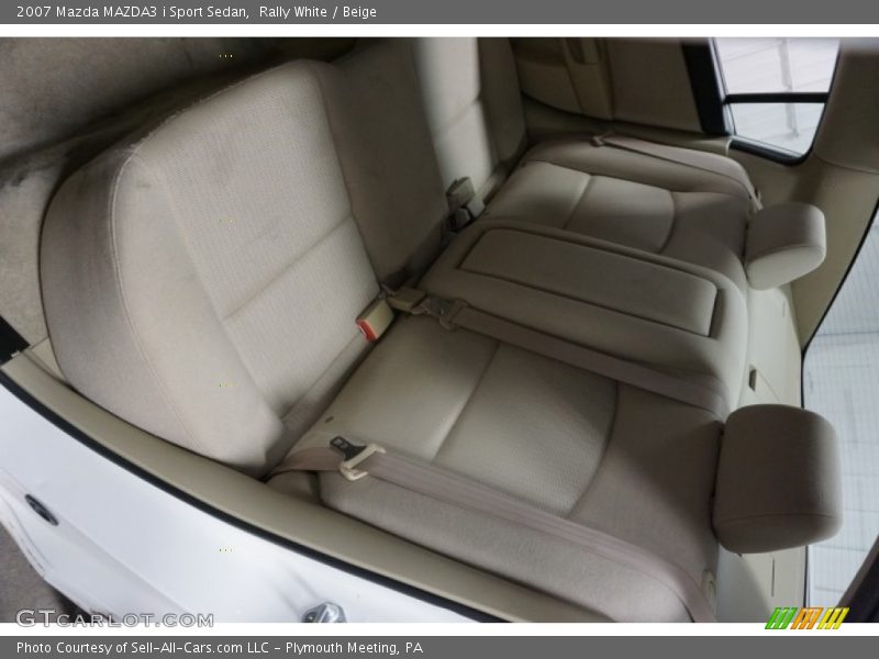 Rally White / Beige 2007 Mazda MAZDA3 i Sport Sedan