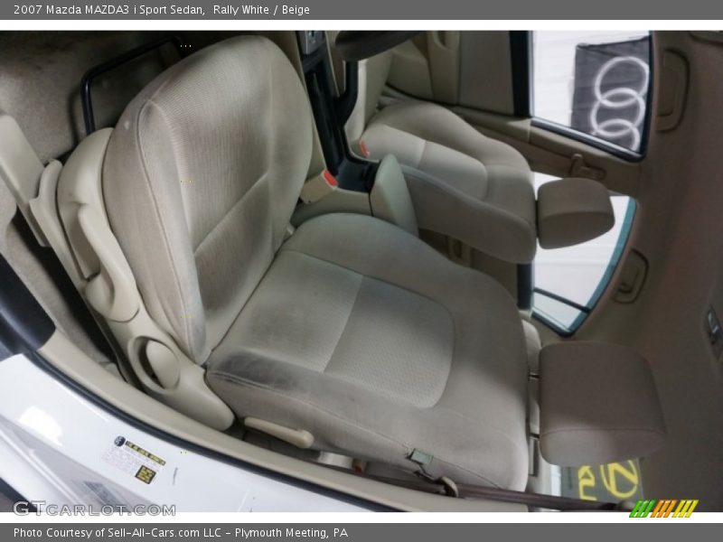 Rally White / Beige 2007 Mazda MAZDA3 i Sport Sedan