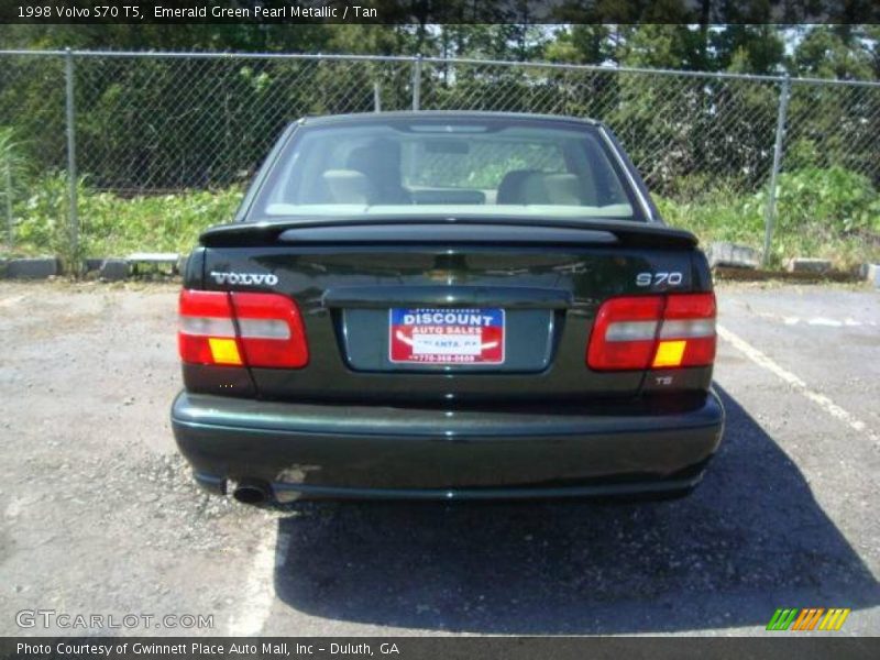 Emerald Green Pearl Metallic / Tan 1998 Volvo S70 T5