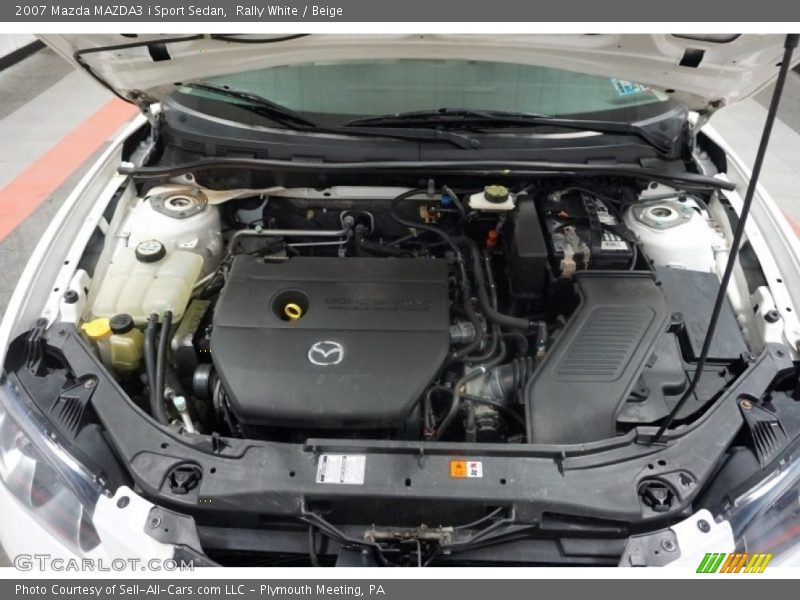 Rally White / Beige 2007 Mazda MAZDA3 i Sport Sedan