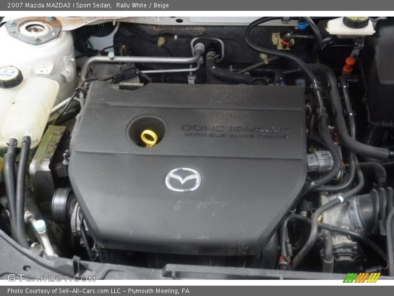 Rally White / Beige 2007 Mazda MAZDA3 i Sport Sedan