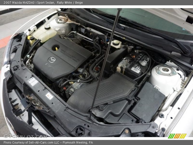 Rally White / Beige 2007 Mazda MAZDA3 i Sport Sedan