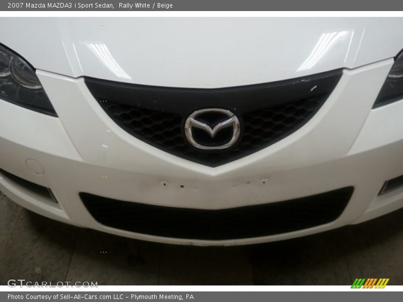 Rally White / Beige 2007 Mazda MAZDA3 i Sport Sedan